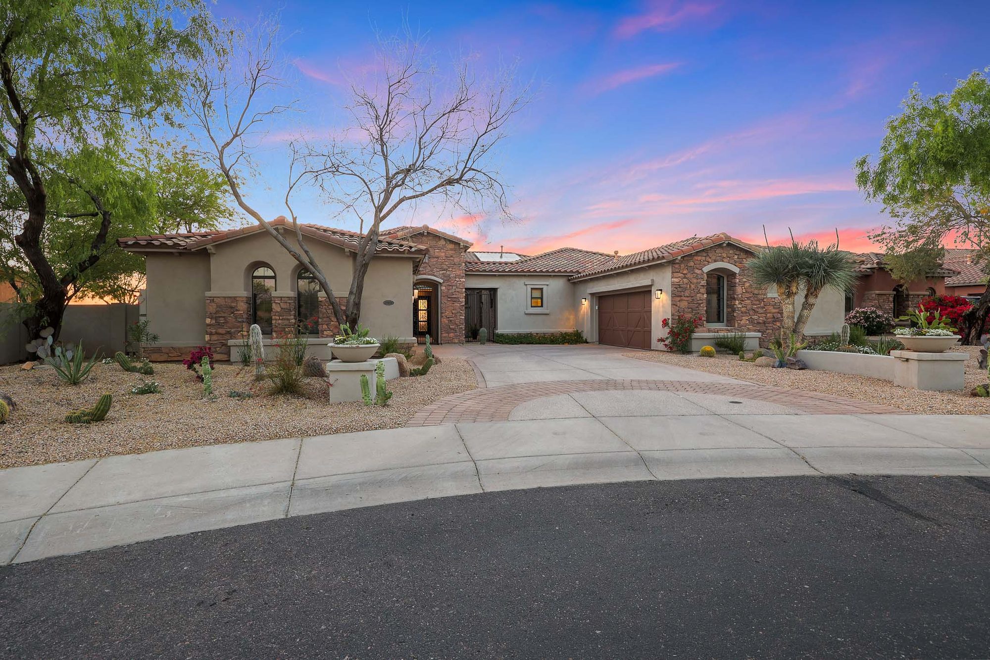 17934 N 100th Street at twilight, Windgate Ranch